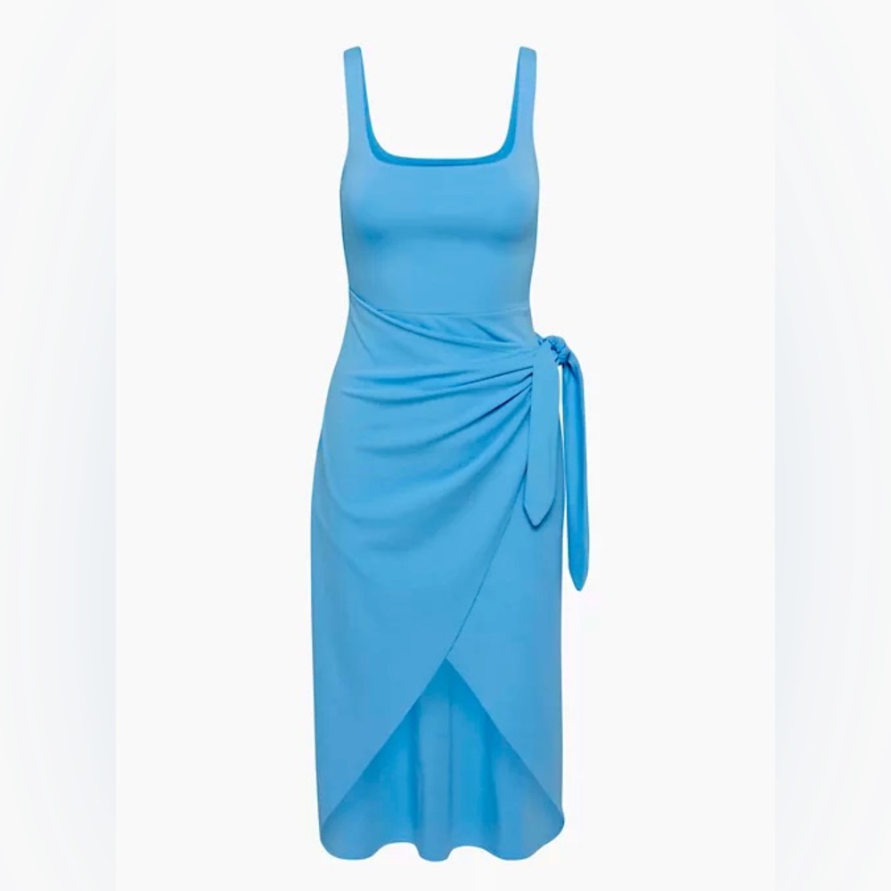 🆕 • NWT • Wilfred Saturn Midi Dress 2XL, Colour: Buoy (Aritzia) 🩵